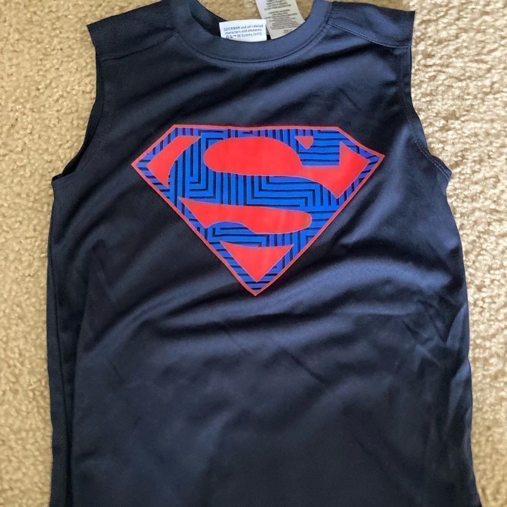 Boys Superman Athletic Tank Top